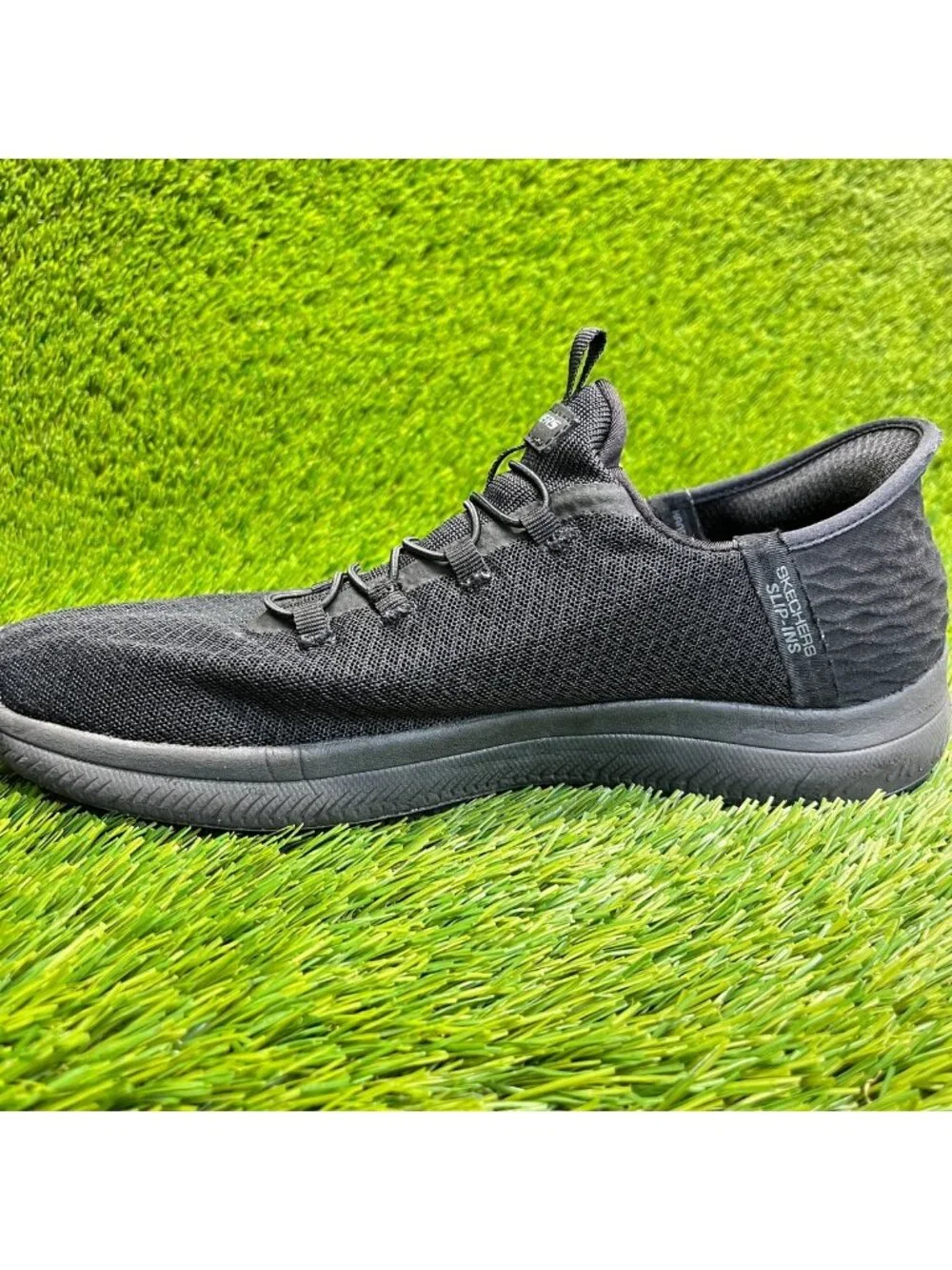 Skechers Summits Enslee Womens Size 10 Black Slip Resistant Work Shoes Sneakers